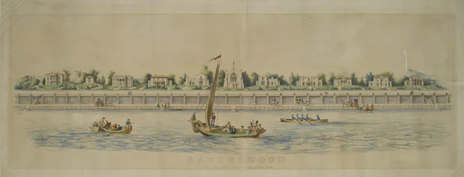 Ravenswood, Long Island, in der Nähe von Hallets Cove